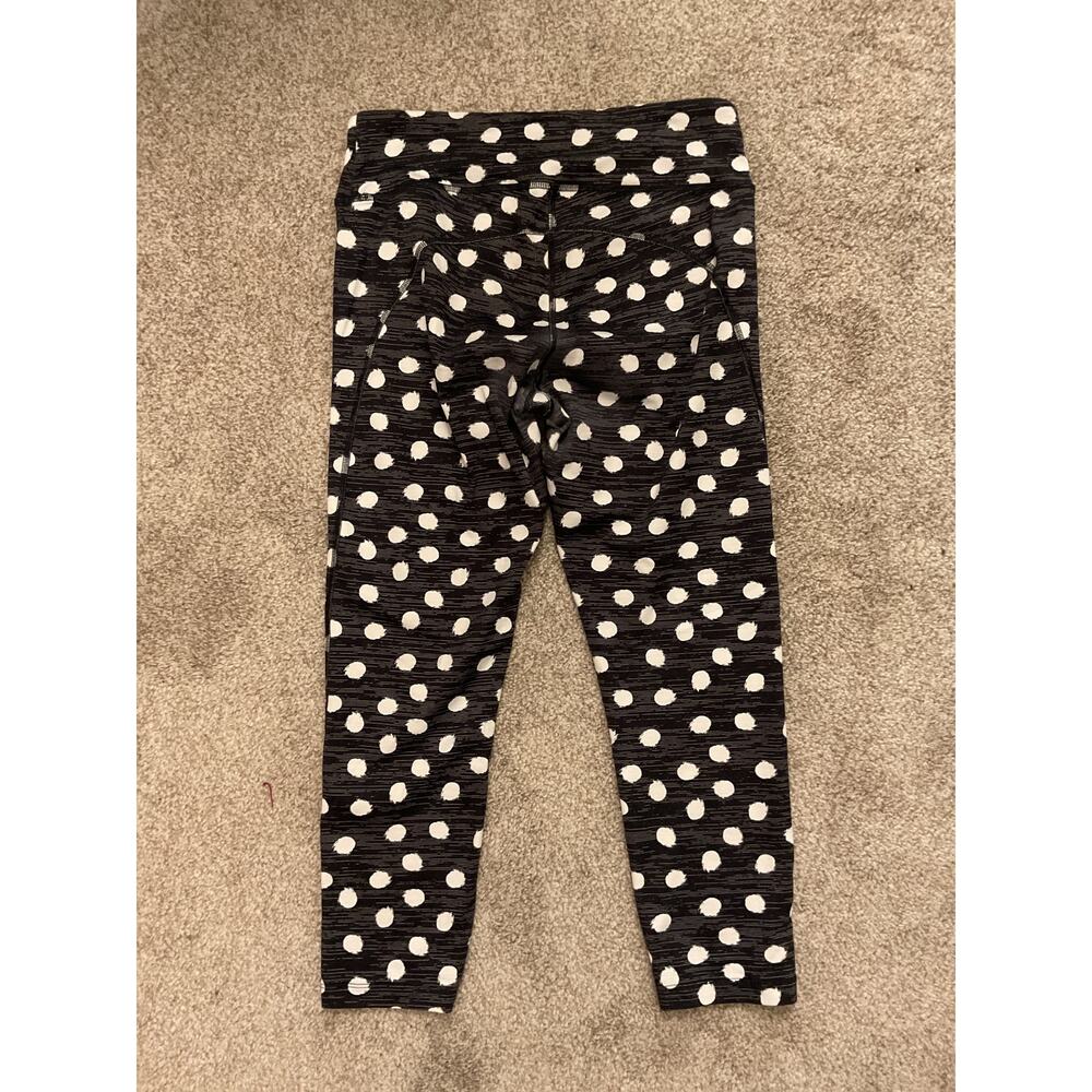 Outdoor Voices TechSweat Black & White Polka Dot 7/8 Leggings, sz M - Picture 6 of 7
